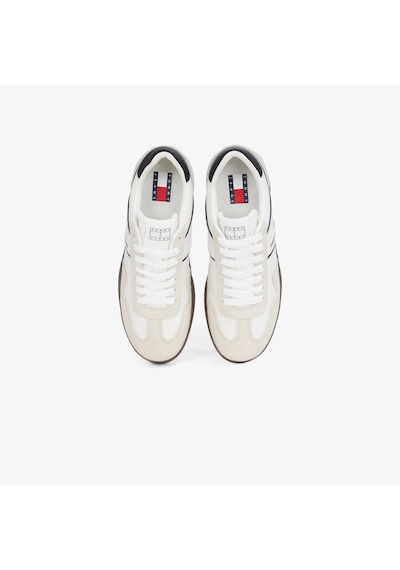 Tommy Hilfiger The Greenwich Leather Erkek Beyaz Sneaker 026 Em0em01524 Siyah