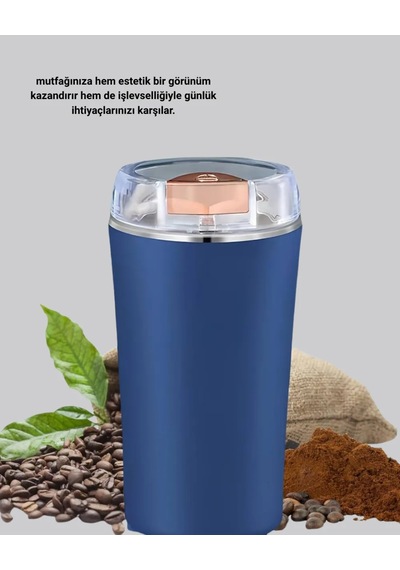 Astraltech Paslanmaz Çelik Kahve Ve Baharat Öğütücü Otomatik Mekanizmalı Çok Renkli