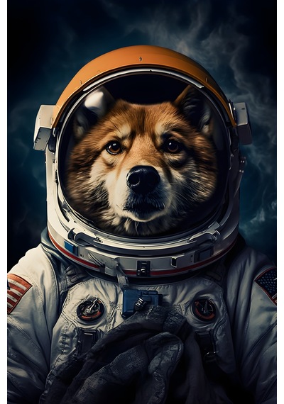 Astronot Kurt Uzay Bilim Kurgu Galaksi Konsept Sanat Cam Tablo