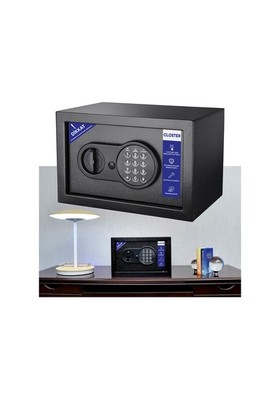 Closter Cs-202 Yüksek Kaliteli Ev Tipi Çelik Para Kasası 20x31x20 Cm