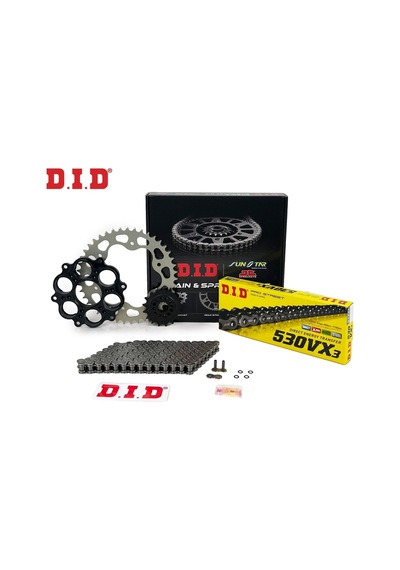 Dıd Zincir Dişli Seti Ducatı Multıstrada S 1200 Cc 2010-2017 / Zincir : Dıd-530vx3 Çelik -108 / Dişli: Sunstar 15t-40t
