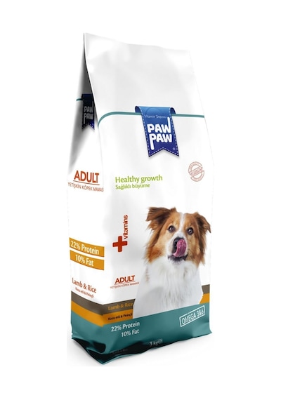 Paw Paw Kuzu Etli ve Pirinçli Yetişkin Köpek Maması 3 KG