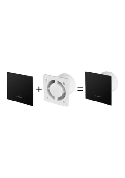 Bosch DP100 GB Dekoratif Panel Parlak Siyah - Fan 1700 WS 100 için