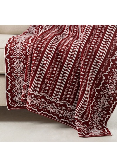 Mudo Home Alıce Koltuk Şalı Bordo 130x170