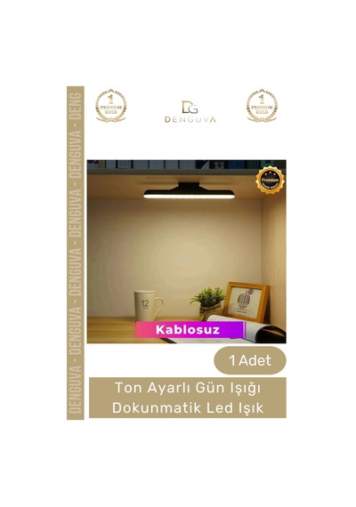 Ledışık Ton Ayarlı Şarjlı Manyetik Taşınabilir Mutfak Dolap İçi Gün Işığı Dokunmatik Led Işık Çok Renkli