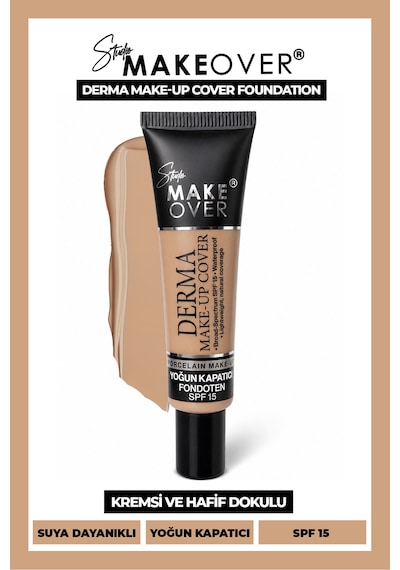 Studio Makeover Derma Make-up Cover Foundation Yoğun Kapatıcı Fondöten 03 40 ML