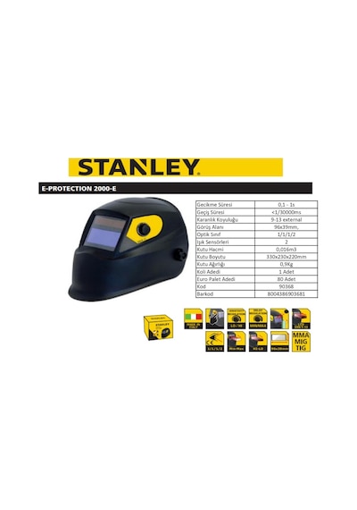 Stanley E-protection 2000-e Kaynak Maskesi