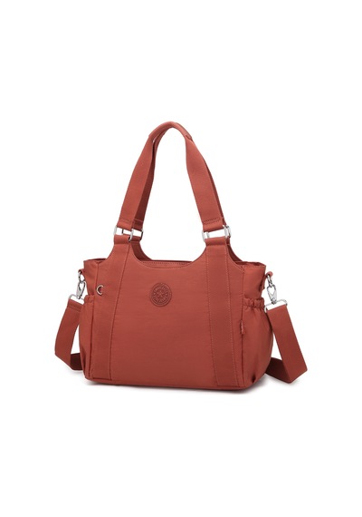 Smart Bags Günlük Orta Boy Su Geçirmez Krınkıl Kumaş Kadın Omuz Çantası Kiremit