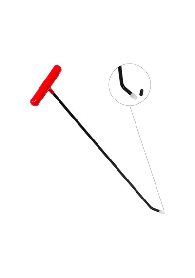 60 Cm 6 Mm Tek Kıvrımlı Vida Dişli Uçlu Boyasız Göçük Düzeltme Çubuğu - S4-02, Pdr Çubuk