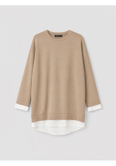 Lcw Everyday Kahverengi Oversize Soft Touch Kadın Sweatshirt