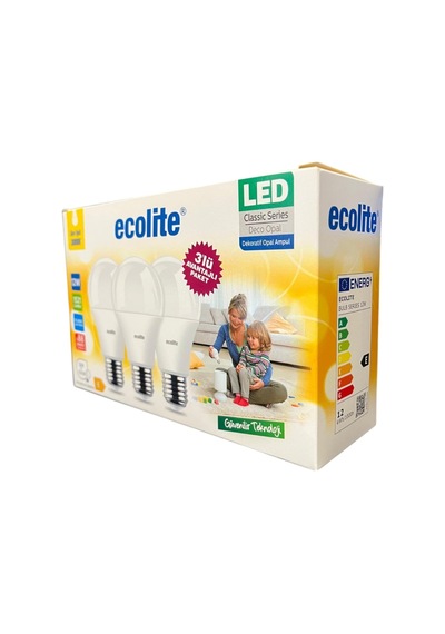 Ecolite 12w Led Ampul 3'lü Paket