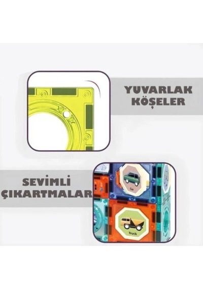 52 Parça Manyetik Blok Seti İle Eğlenceli Stem Oyunu