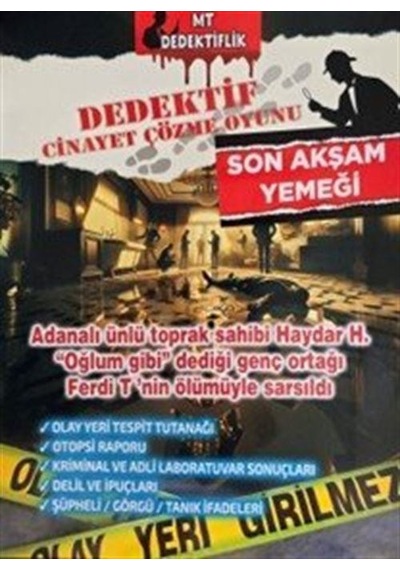 Dedektiflik Cinayet Çözme Oyunu - Son Akşam Yemeği / Mt Dedekt...