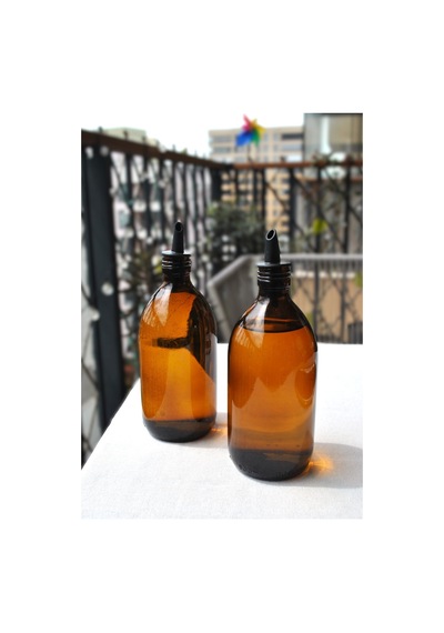 2'li Amber 500 Ml Tombul Cam Şişe Ayçiçek Yağı Zeytinyağı Şişesi Yağdanlık
