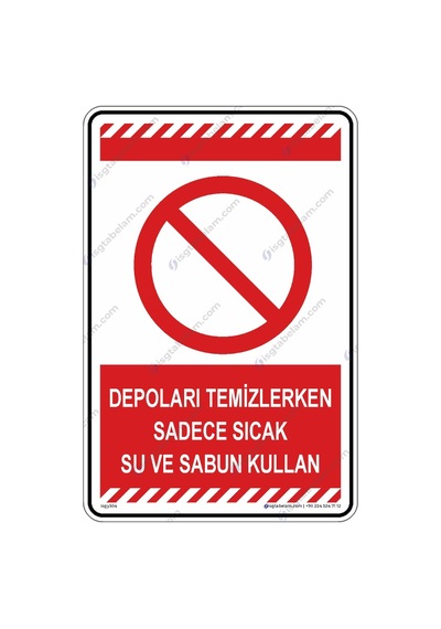 Depoları Temizlerken Sadece Sıcak Su Ve Sabun Kullanın