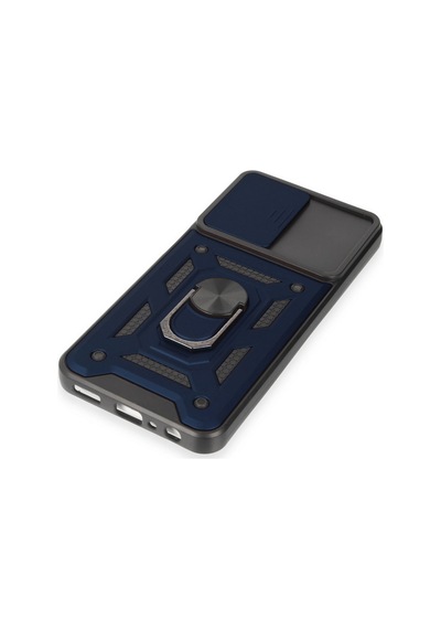 Samsung Galaxy M14 5g Kılıf Pars Lens Yüzüklü Silikon - Lacivert