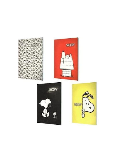 Snopy Pp Kapak 18.5x26 40 Yaprak Çizgili Defter 4 Adet