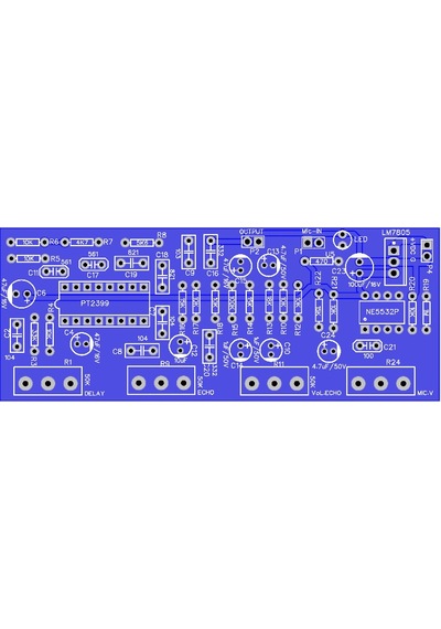 Echo Mikrofon Devresi Pt2399 12V Dc Yankı Efektli Ses Devresi