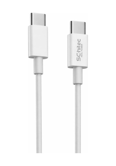 Schitec 60w Type-c To Type-c Data Ve Hızlı Şarj Kablosu Telefon, Tablet, Laptop Uyumlu Beyaz Sk004