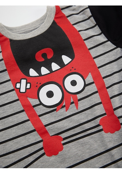 Sarkan Canavar Erkek Çocuk T-shirt Pantolon Takım
