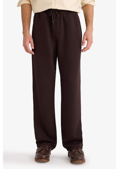 Defacto Wide Leg Cepli Geniş Paça Dokulu Eşofman Altı E9433ax25aubn337 Kahve-bn337