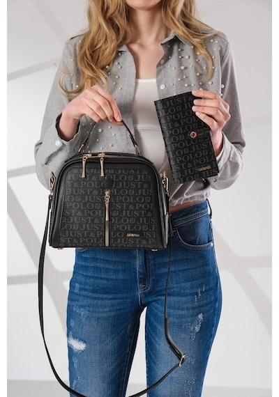 Just Polo Ayarlanabilir Askılı Kadın El Ve Omuz Çantası 2057mh Siyah Kombin 69224773