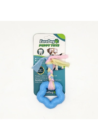 Semeglbl Eurodog Puppy Toys Mavi Kalın Beşgen Diş Kaş. Oy.