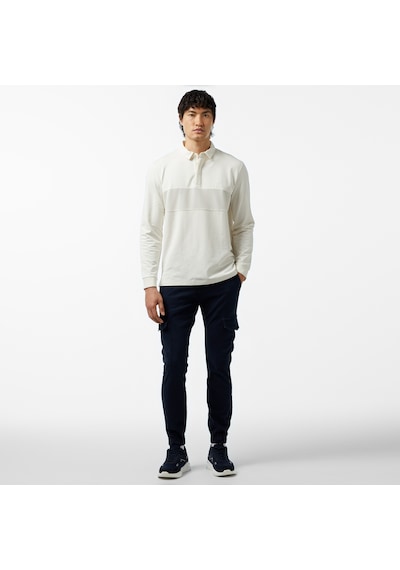 Nautica Erkek Kırık Beyaz Uzun Kollu Polo Düz K47307t Beyaz