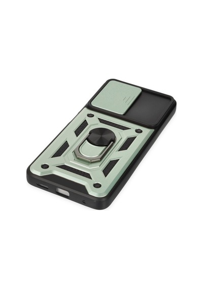 Xiaomi Poco X3 Gt Uyumlu Kılıf Pars Lens Yüzüklü Silikon - Yeşil