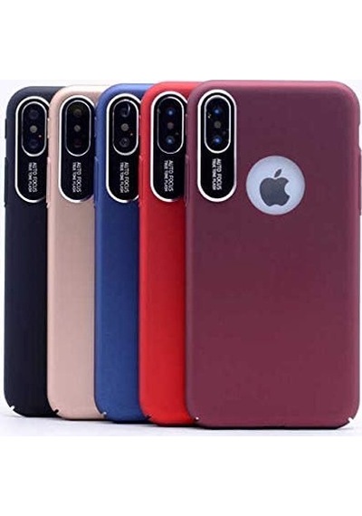 İphone X/xs Uyumlu Kamera Korumalı Sert Slim Tpu Kapak Mavi, İphone X/xs