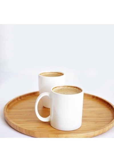 Bambum Cappuccino Daire Tepsi Çok Renkli