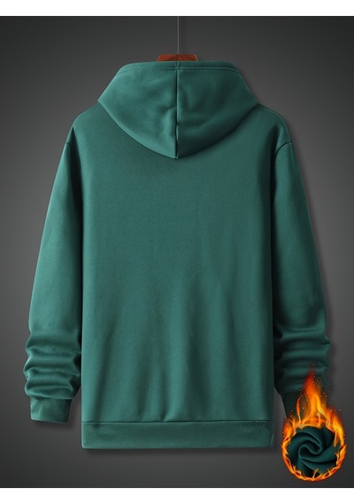 Uyguntarz Unisex Alcakgonullu Kal Baskılı Oversize Sweatshirt Yeşil