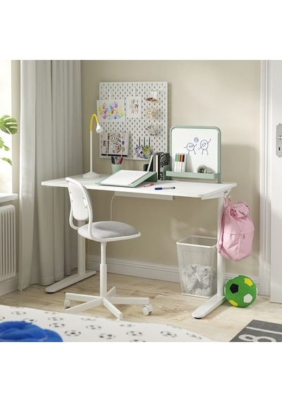 Ikea Relatera Yazı Tahtası, Açık Gri-yeşil, 37x9x28 Cm