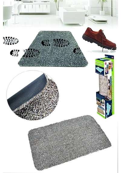 Clean Step Mat Yıkanabilir Mikrofiber Kir Toz Emici Iç-dış Ortam Paspas Çokrenkli