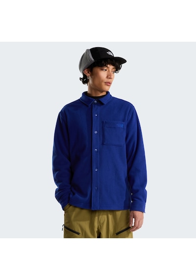 The North Face M Open Range Fleece Long Sleeve Shırt Erkek Ceket Nf0a8jk3nlv1 Mavi