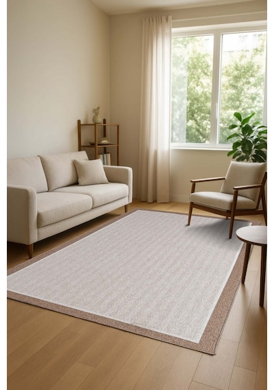 Venüs Sisal Antrasit Modern Dokuma Kilim Hasır Halı 513bej - Jut