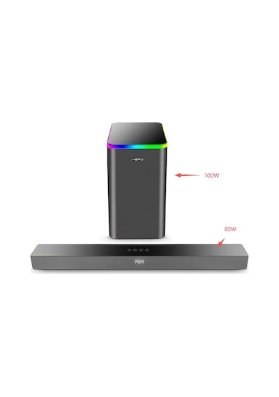 Hepu Hp-tv06 180w Soundbar + Subwoofer Ses Sistemi 80w Soundbar + 100w Subwoofer