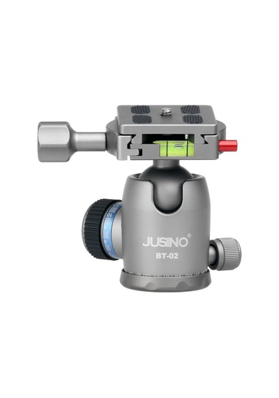 Jusino Bt-02 Profesyonel Tripod Kafası Aluminyum Gümüş Renk
