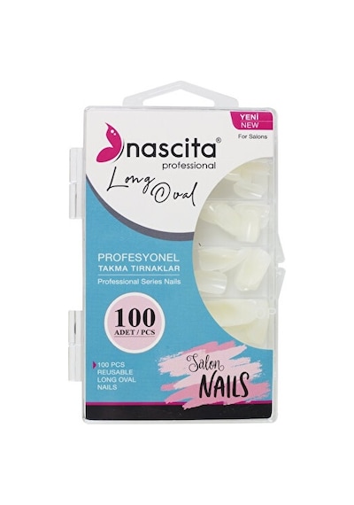 Nascita 165 Long Oval Takma Tırnak Kutulu 100'lü