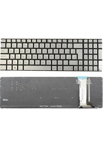 Asus Nsk-uptbu 9z.nsbbu.tot Nsk-uptlu Gümüş Gri Notebook Klavye