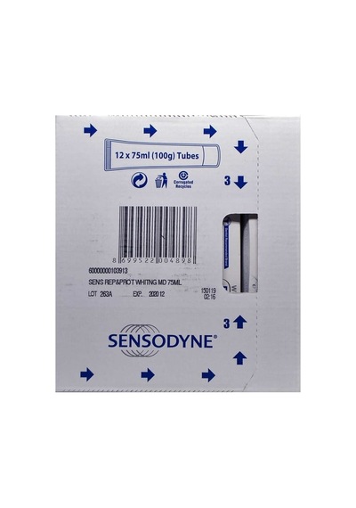 Sensodyne Diş Macunu 75 Ml Beyazlatıcı, Onarım Ve Koruma 12'li Paket