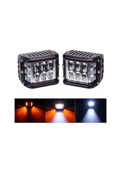2 Adet Kaput Üstü Offroad Projektör Sis Çalışma Lambası 12 Ledli 36 Watt