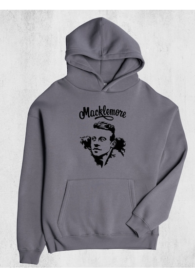 Unisex Maclemore Kapüşonlu Sweatshirt Gri