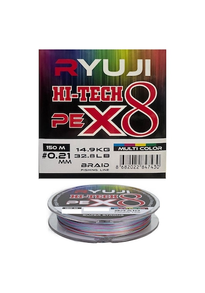Ryuji X8 150m 0.21mm Multi Color İp Misina