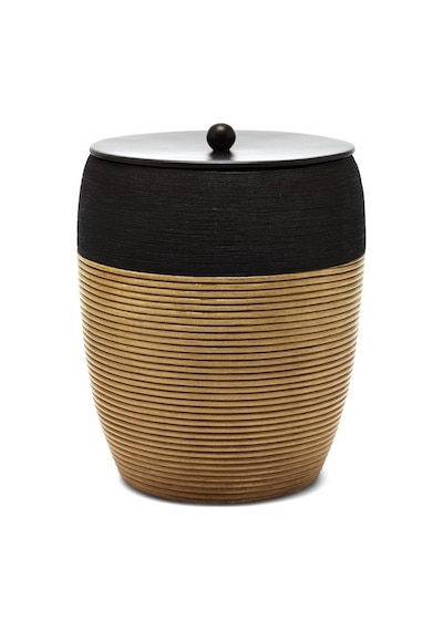 Primanova Rattan Kapaklı Çöp Kovası D-14094 Kahverengi