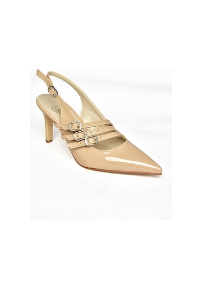 Fox Shoes R654218308 Ten Rugan İnce Topuklu Kadın Ayakkabı Ten Rengi
