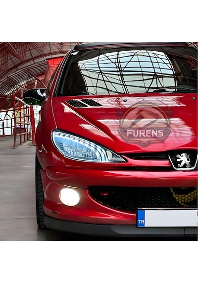 Peugeot 206 206+ 1998-2012 Uyumlu H Lip Esnek Ön Lip 2 Parça Karlık Ön Ek Tampon Altı Dill