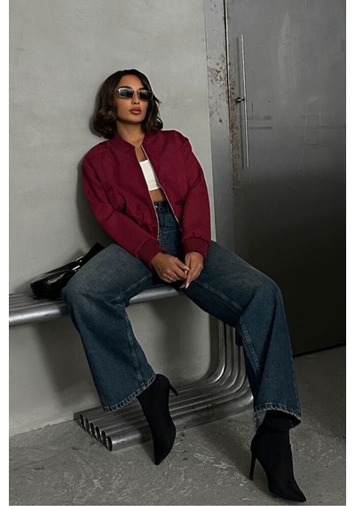 Verymoda Süet Mont F1809 Bordo
