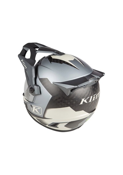 Klim Krios Pro Carbon Charger Adv Rally Motosiklet Kaskı Gri