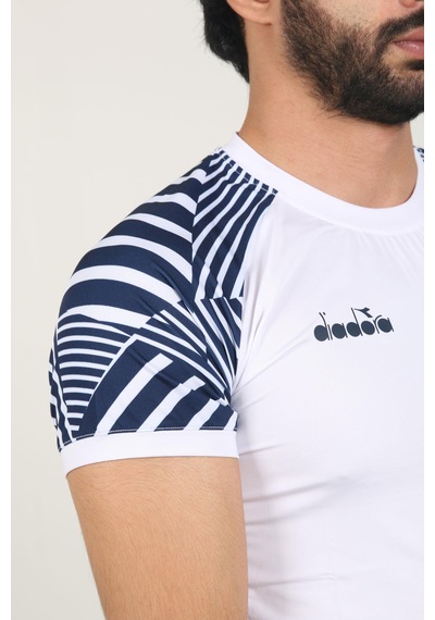 Diadora Derby Tişört Beyaz Lacivert
